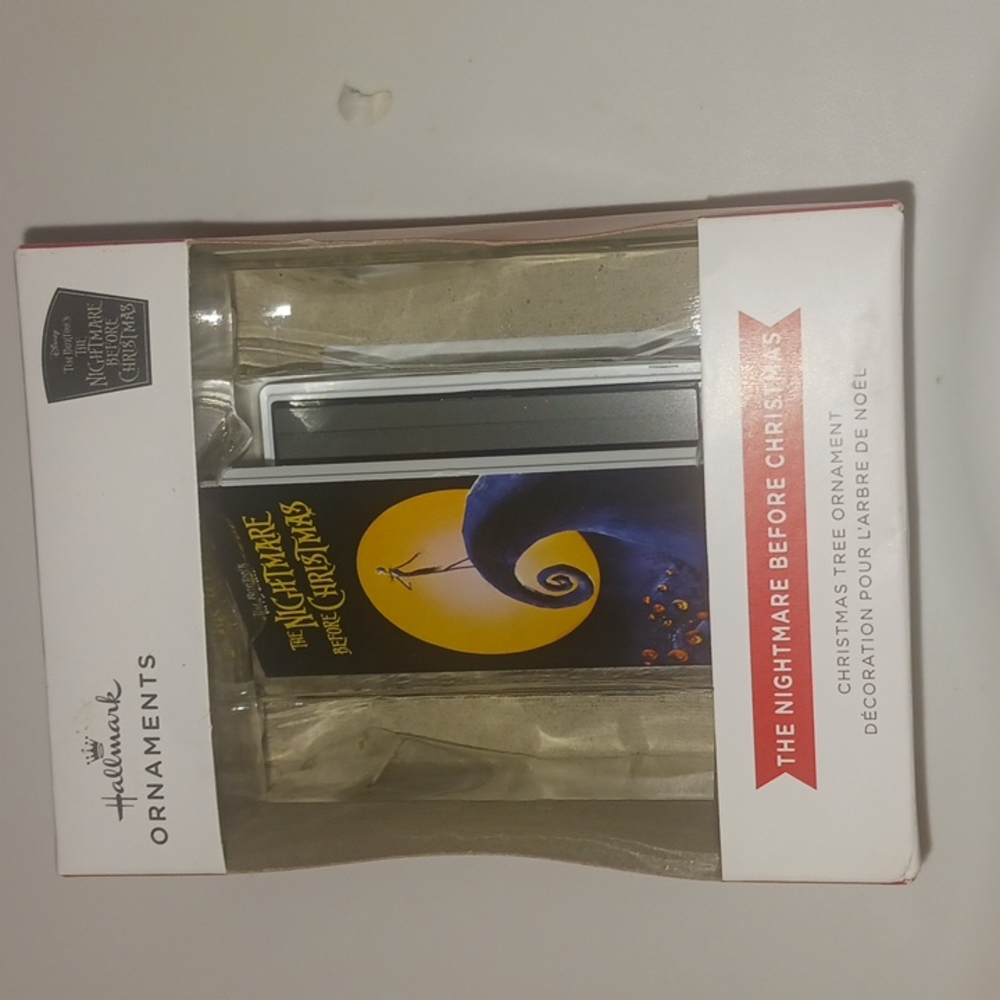 Nightmare before Christmas VHS ornament